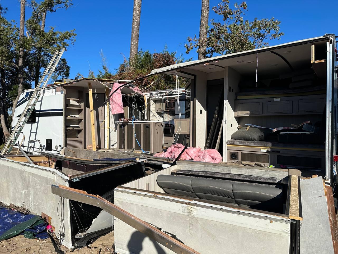 damage outside