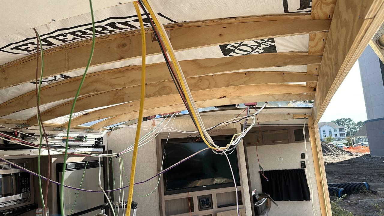 RV roof inside